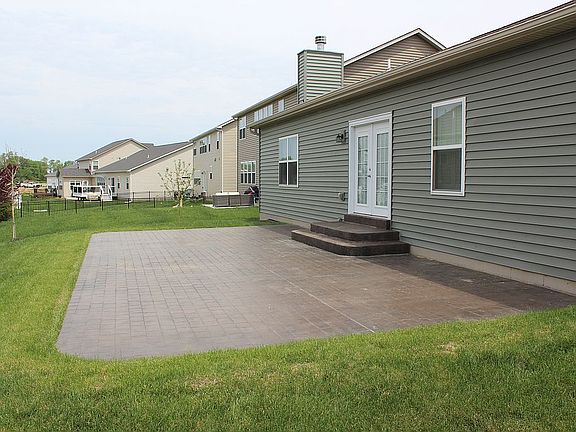 large stamped concert patio