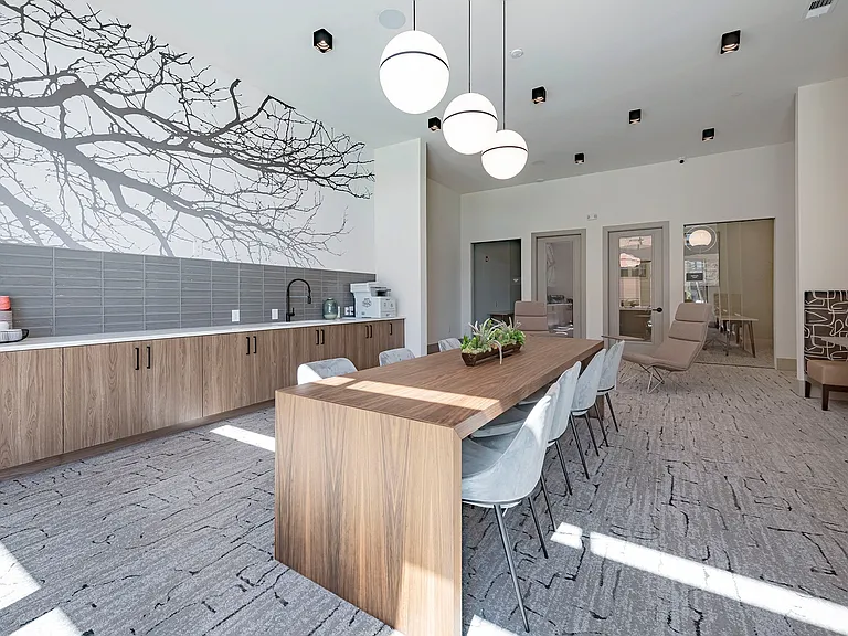 Co-working Lounge with Private Office Spaces
