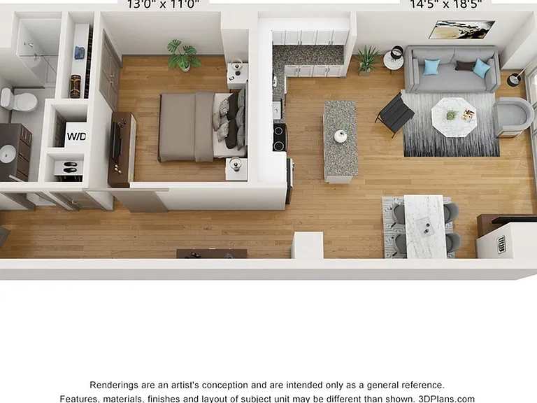 A1M: 1 BED 1 BATH