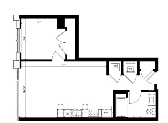 Floor plan A1 732