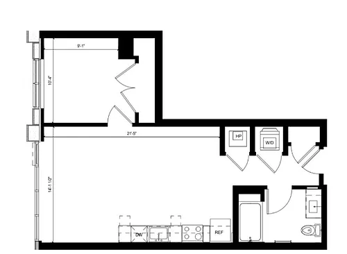 Floor plan A1 732