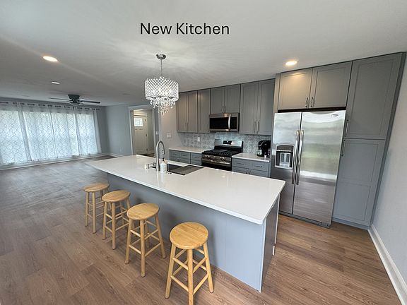 Brand new kitchen- with large island for entertaining.