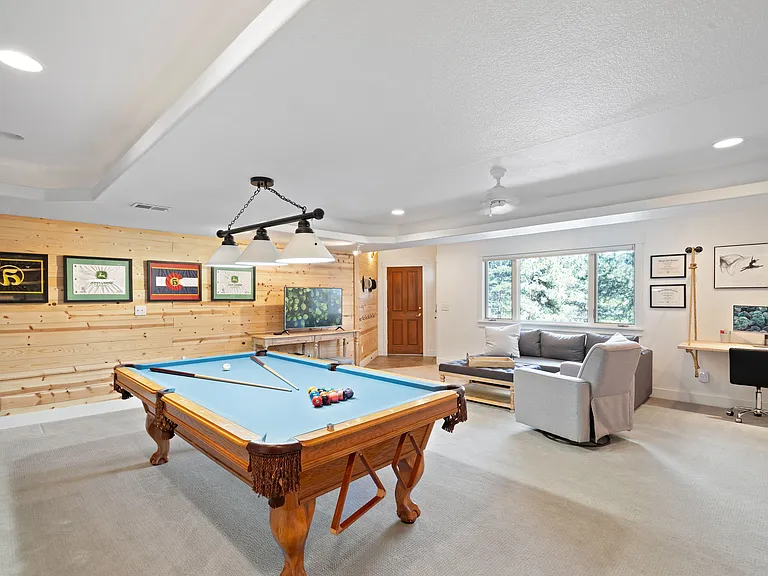 lower level family room. pool table stays with tenant.