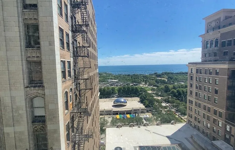 Chicago's Millennium Park Bean view from apartment 1810 and all 10 tier apartments!