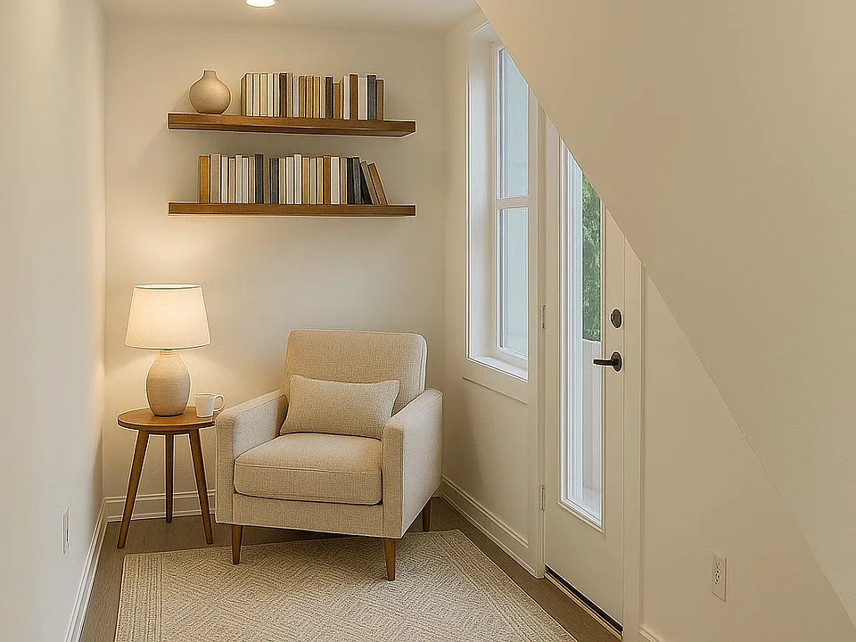 This versatile flex space offers extra room to let your imagination run wild _ perfect for a home office, creative studio, gym, or cozy reading nook.