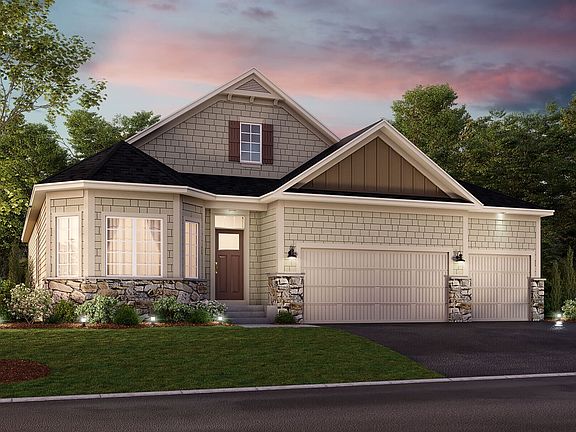 Graystone 3-Car Elevation C - Stone