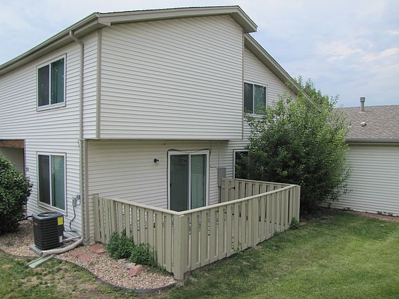 Large fenced patio