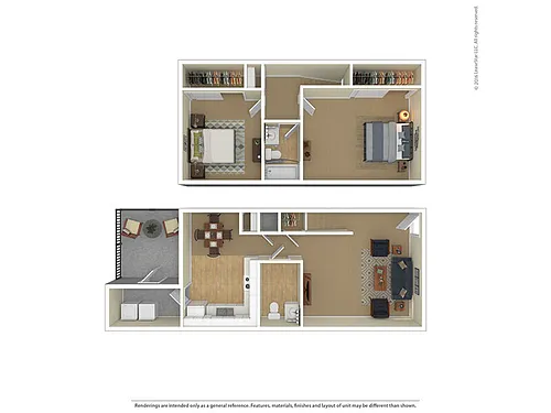 Floor plan 2x2th