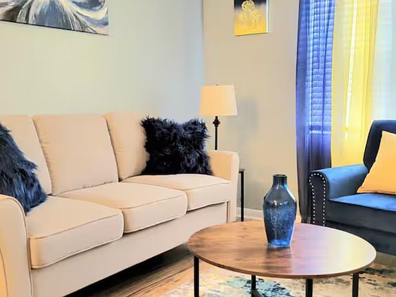 Open living / dining / kitchen