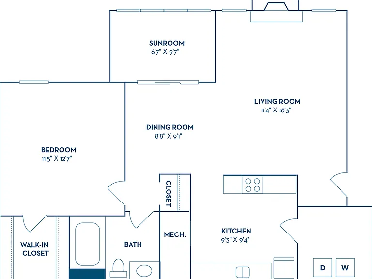 1 Bedroom | 1 Bath | 820 SF 1 Bedroom | 1 Bath | 820 SF