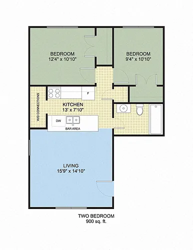 Floor plan Two Bedroom