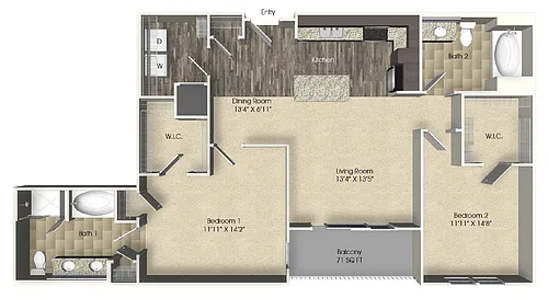 Floor plan B3