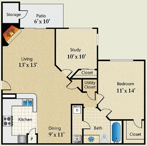 Floor plan The Dogwood Luxe