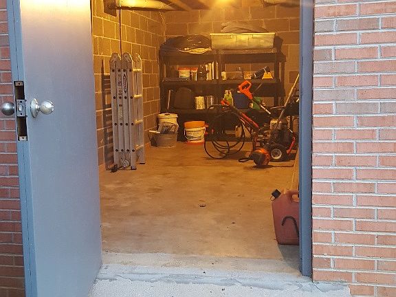 Built in storage building