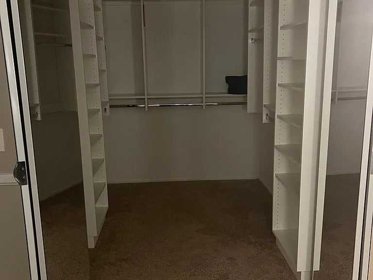 Master bedroom walk-in closet