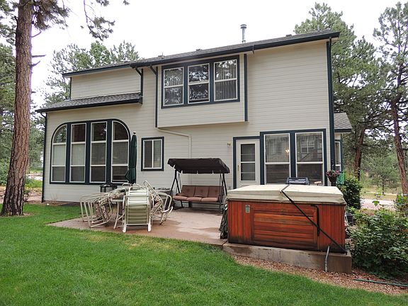 Back yard patio and hot tub