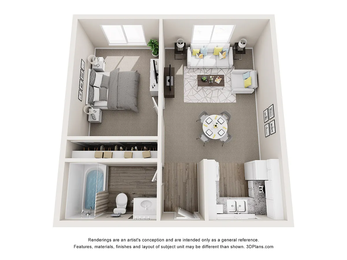 Floor plan 1 Bedroom