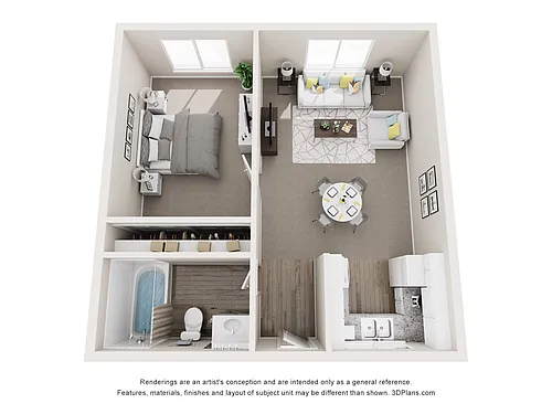 Floor plan 1 Bedroom