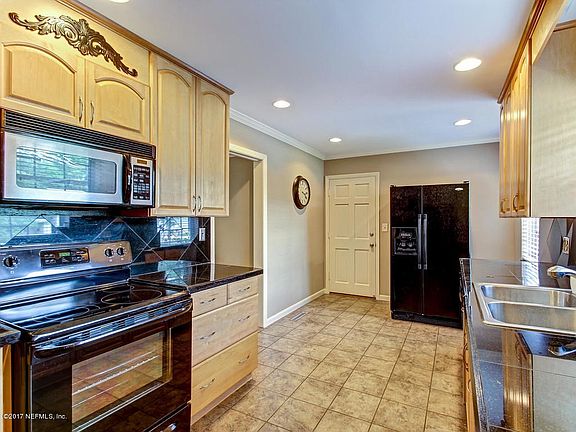 Kitchen with garage entry