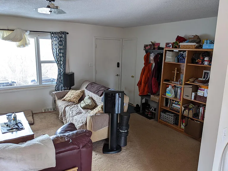 Upstairs livingroom and front door