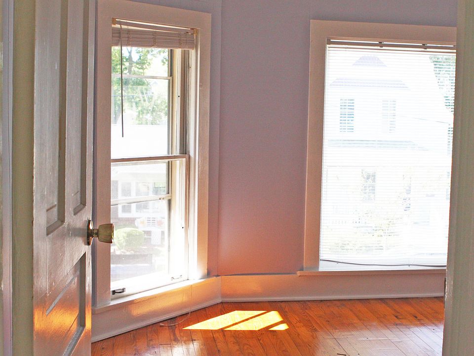 Front bedroom looks out on Lions Park Drive.