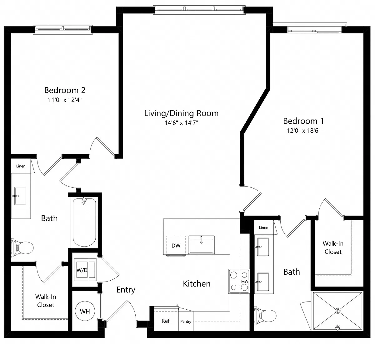 Floor plan Whitebrush