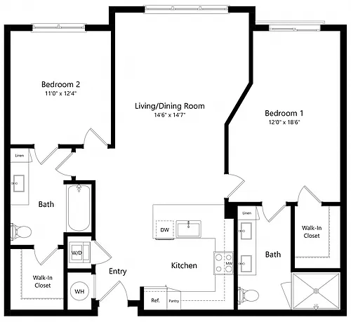 Floor plan Whitebrush