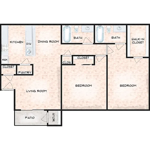 Floor plan 2X2