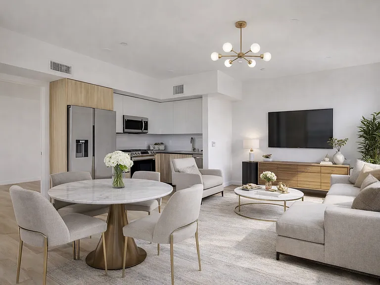 Certain photos may include virtual staging for illustrative purposes only. Furniture and decor shown are not included in the lease. No structural changes, alterations to layout, finishes, fixtures, or views have been made to the unit.