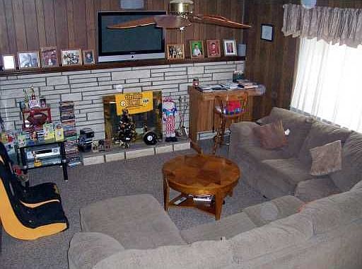 Family Room W/Stone Fireplace