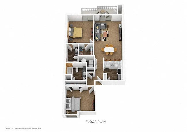 Floor plan The Burbank