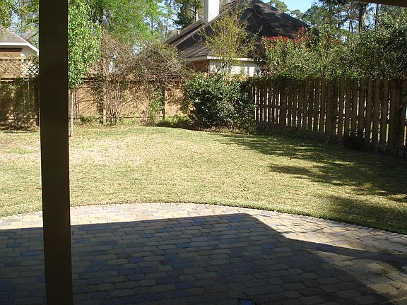 Oversized patio and backyard