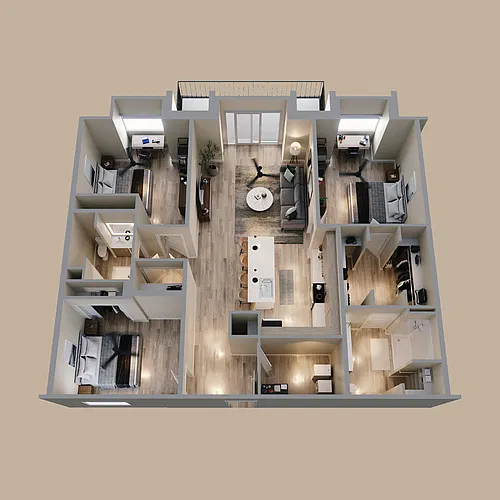 Floor plan The Marble - C1