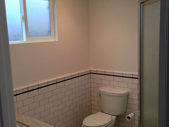 New master bath w/ rain shower