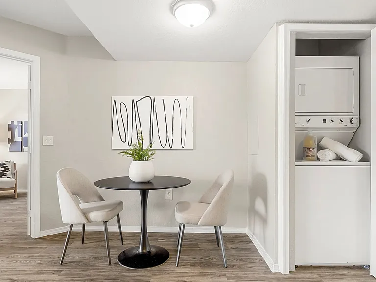All apartments include a washer and dryer for a hassle-free laundry day!