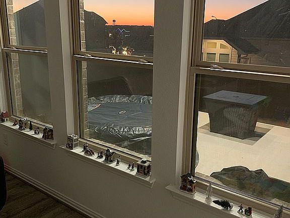 Family room view of patio