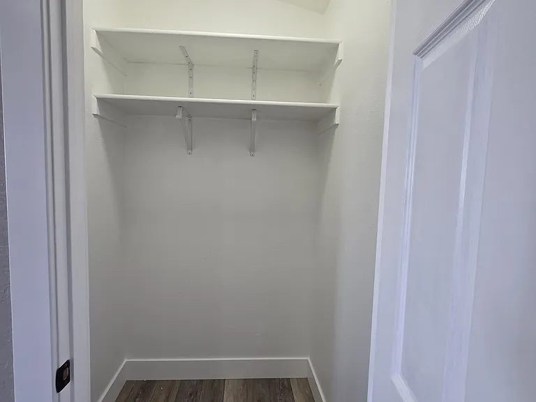 Coat closet in great room