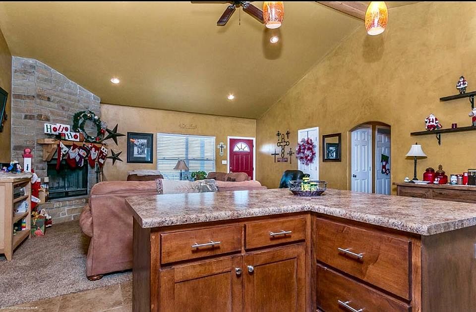 Kitchen looking into living 
