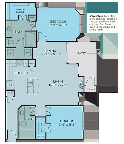 Floor plan ForestCove