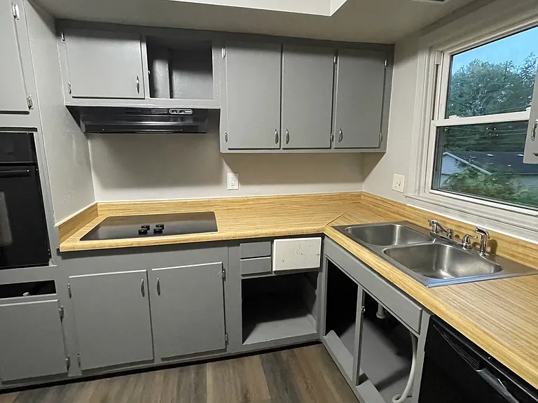 Kitchen doors are being painted and will be installed soon. New LVP flooring, dishweasher and very nice 2 door refigerator