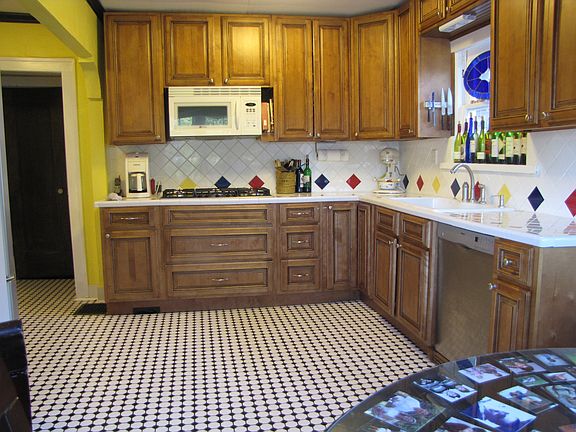 Microwave and stove top