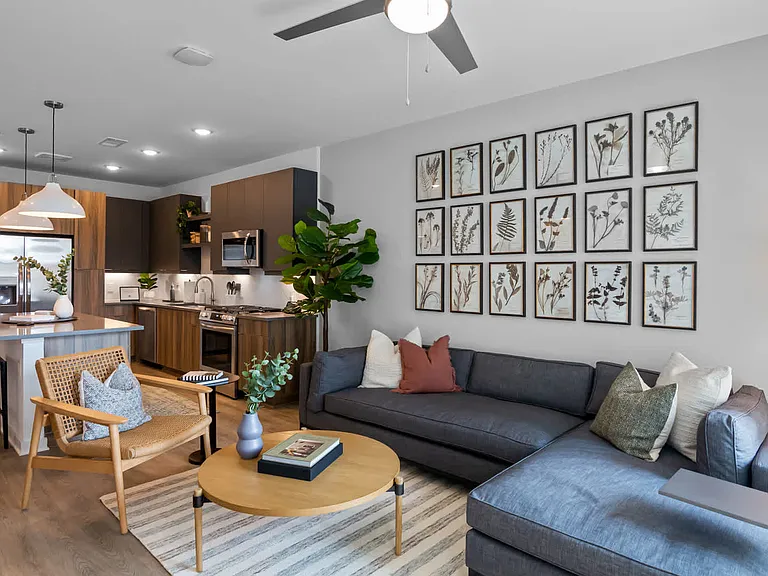 Living Room with Hard Surface Flooring