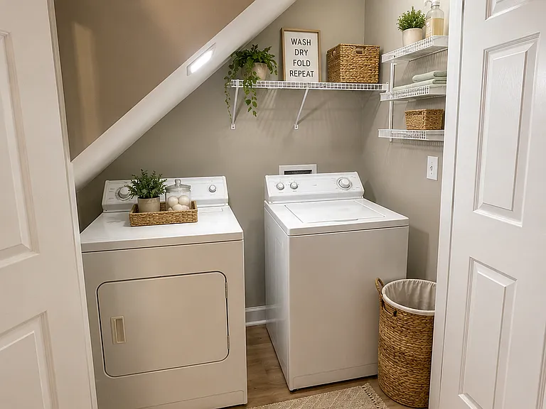 in unit washer and dryer on main floor