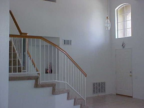 front door and stairway