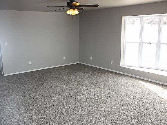 Living room with bay window