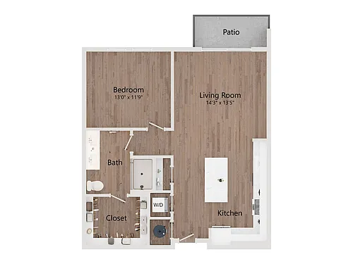Floor plan 1W