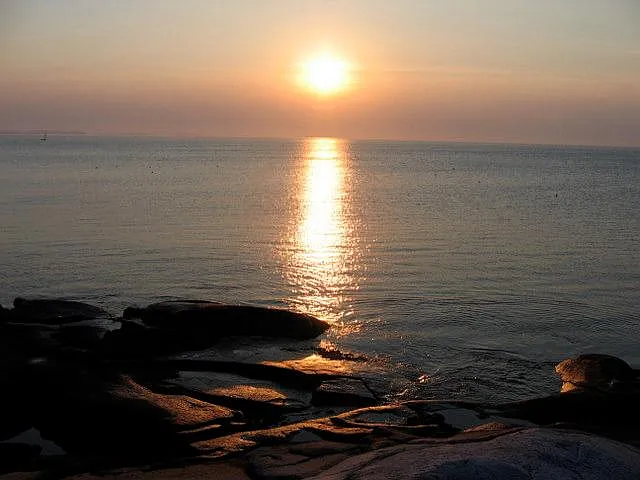 Sunset from the rocks (swimming area)