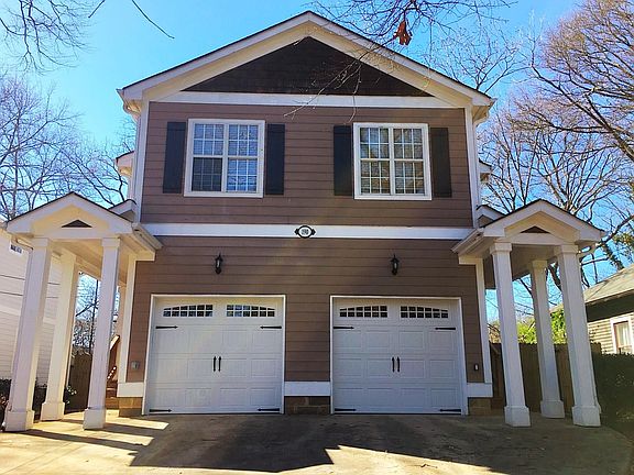 The front of the building