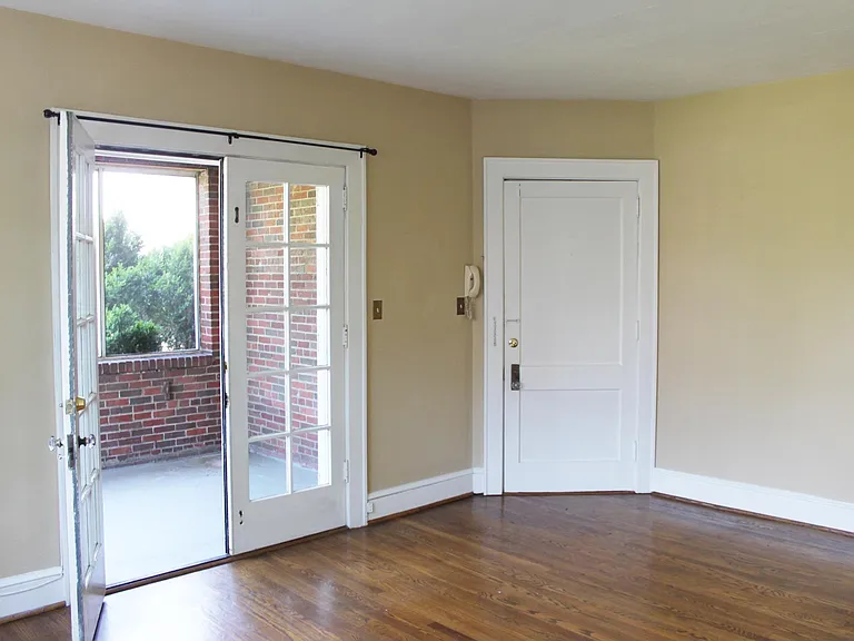 Front door to living room