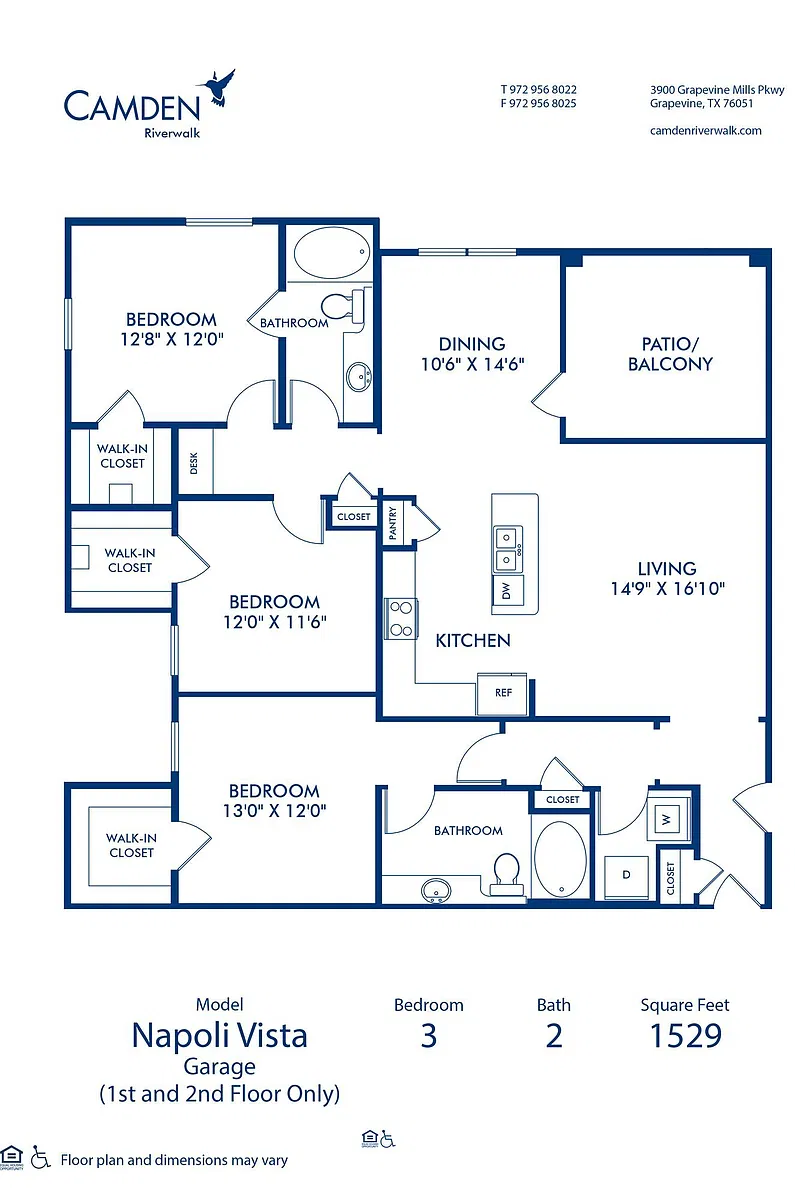 Floor plan Napoli Vista - Garage